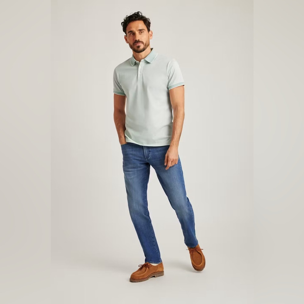 Bonobos Premium 4-way stretch, Whirl Pool, Slim Taper Fit, Blue Jeans, 33x32